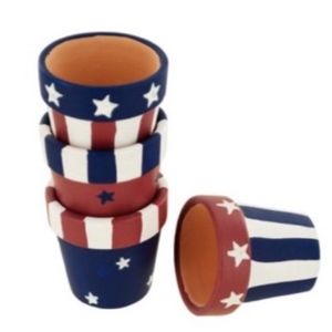 Americana Terra Cotta Napkin Rings (8)Set